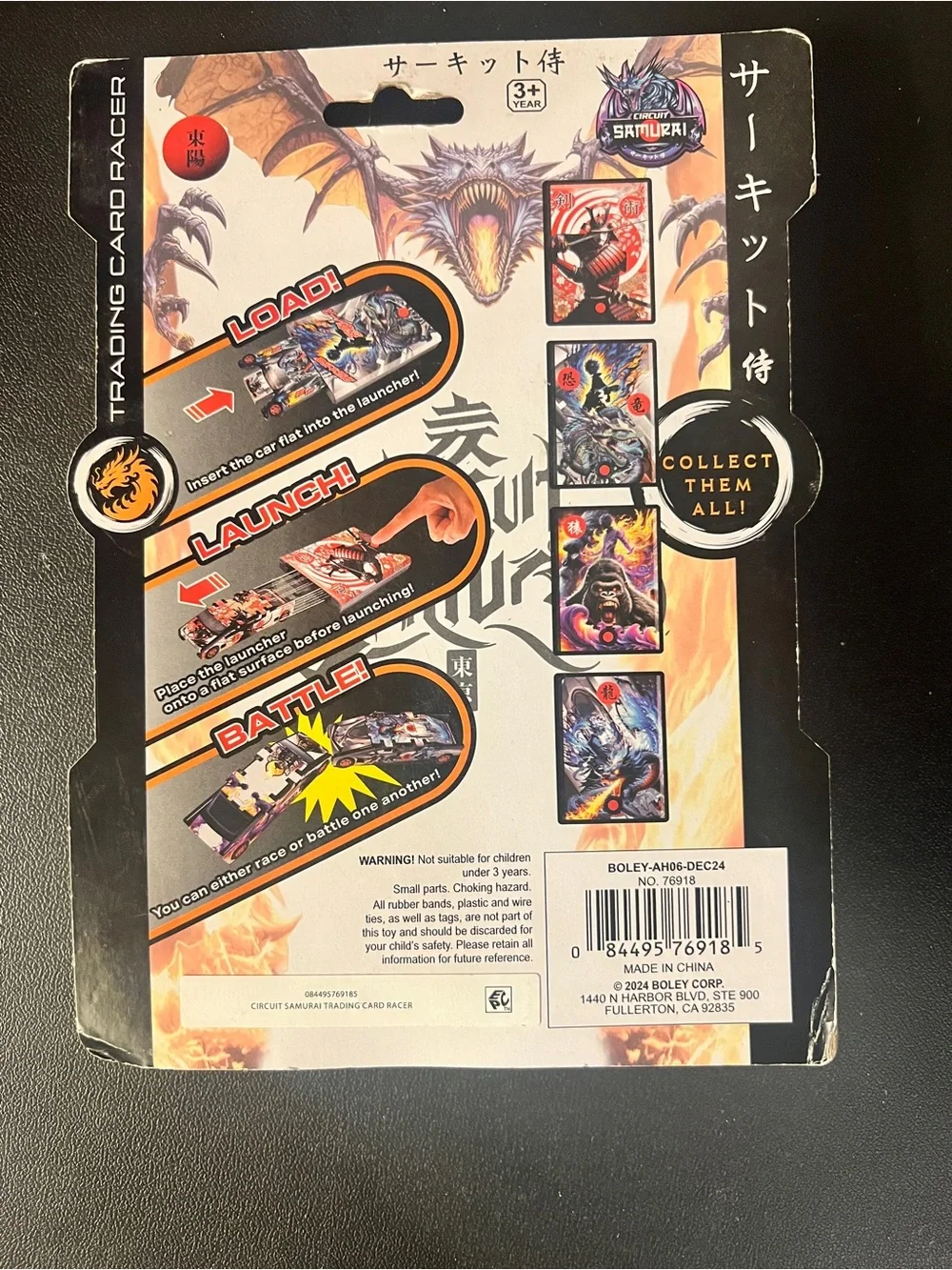 2024 BOLEY  SAMURAI TRADING CARD RACER LOAD LAUNCH RACE OR BATTLE